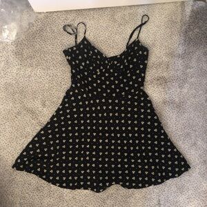 Planet blue floral mini dress